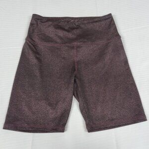 FOREVER 21 DARK PURPLE GLITTER WOMENS BIKE SHORTS STRETCH SIZE SMALL L88